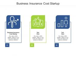 Business insurance cost startup ppt powerpoint presentation outline outfit cpb