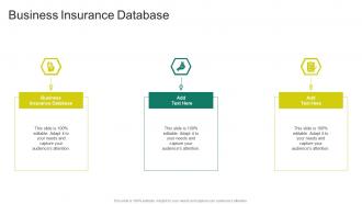Business Insurance Database In Powerpoint And Google Slides Cpb