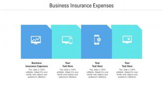 Business insurance expenses ppt powerpoint presentation infographic template graphics example cpb