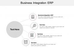 Business integration erp ppt powerpoint presentation professional deck cpb