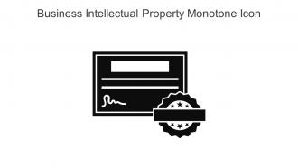 Business Intellectual Property Monotone Icon In Powerpoint Pptx Png And Editable Eps Format