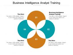 Business intelligence analyst training ppt powerpoint presentation gallery outline cpb