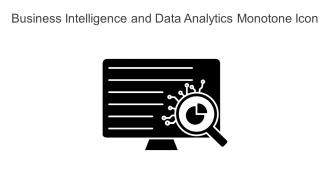 Business Intelligence And Data Analytics Monotone Icon In Powerpoint Pptx Png And Editable Eps Format