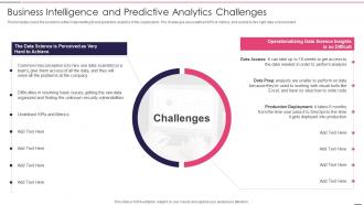 Business Intelligence And Predictive Governed Data And Analytic Quality Playbook
