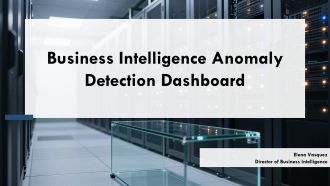 Business Intelligence Anomaly Detection Dashboard PPT Slides VA