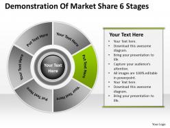 Business intelligence architecture diagram of market share 6 stages powerpoint templates