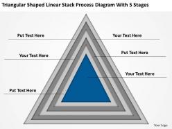 Business intelligence architecture diagram stack process with 5 stages powerpoint slides