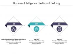 Business intelligence dashboard building ppt powerpoint presentation icon slides cpb