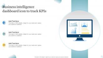 Business Intelligence Dashboard Icon To Track KPIS