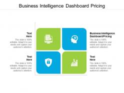 Business intelligence dashboard pricing ppt powerpoint presentation summary styles cpb
