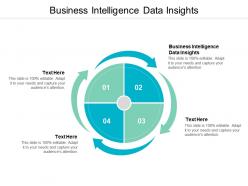 Business intelligence data insights ppt powerpoint presentation professional images cpb