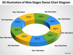 Business intelligence diagram donut chart powerpoint templates ppt backgrounds for slides