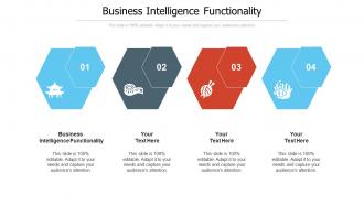 Business intelligence functionality ppt powerpoint presentation icon graphics template cpb