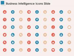 Business intelligence icons slide ppt powerpoint presentation background image