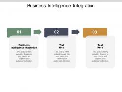 Business intelligence integration ppt powerpoint presentation infographic template show cpb