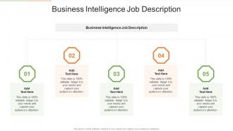 Business Intelligence Job Description In Powerpoint And Google Slides Cpb