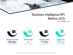 Business Intelligence Kpi Metrics Margin Data Integration Ppt Gallery Template