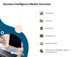 Business intelligence market overview evolution ppt presentation infographics