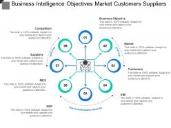 Business intelligence objectives market customers suppliers