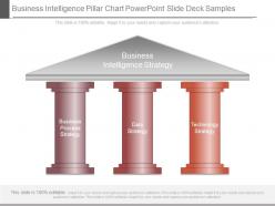 Business intelligence pillar chart powerpoint slide deck samples