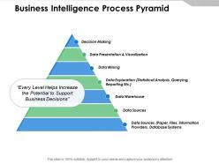 Business intelligence process pyramid