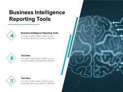 Business intelligence reporting tools ppt powerpoint presentation slides ideas cpb