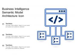 Business intelligence semantic model architecture icon