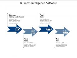 Business intelligence software ppt powerpoint presentation model information cpb
