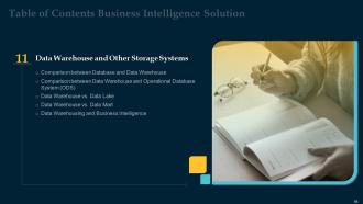 Business Intelligence Solution Powerpoint Presentation Slides