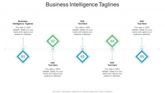 Business Intelligence Taglines In Powerpoint And Google Slides Cpb