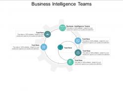 Business intelligence teams ppt powerpoint presentation portfolio background cpb