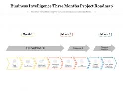 Business Intelligence Three Months Project Roadmap