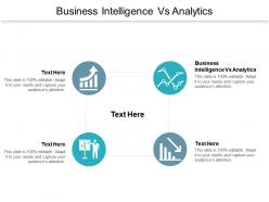 Business intelligence vs analytics ppt powerpoint presentation styles visual aids cpb