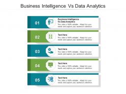 Business intelligence vs data analytics ppt powerpoint presentation gallery cpb