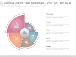 Business interest rates comparison powerpoint templates