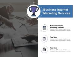 Business internet marketing services ppt powerpoint presentation file elements cpb