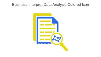 Business Interpret Data Analysis Colored Icon In Powerpoint Pptx Png And Editable Eps Format