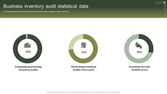 Business Inventory Audit Statistical Data