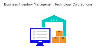 Business Inventory Management Technology Colored Icon In Powerpoint Pptx Png And Editable Eps Format