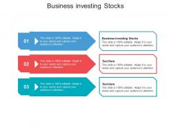 Business investing stocks ppt powerpoint presentation infographic template samples cpb