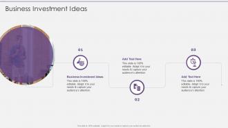Business Investment Ideas In Powerpoint And Google Slides Cpb