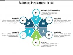 Business investments ideas ppt powerpoint presentation gallery topics cpb