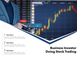 Business investor doing stock trading