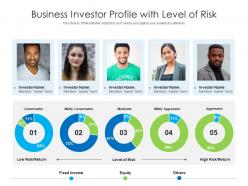 Business Investor Profile With Level Of Risk