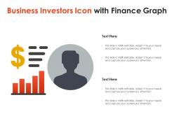 Business investors icon with finance graph