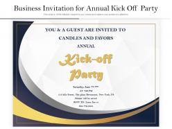 Business invitation for annual kick off party