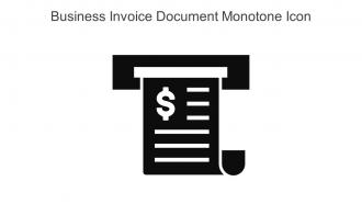 Business Invoice Document Monotone Icon In Powerpoint Pptx Png And Editable Eps Format