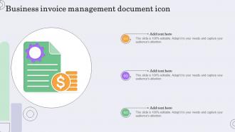 Business Invoice Management Document Icon