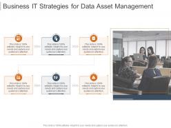 Business It Strategies For Data Asset Management Infographic Template