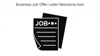 Business Job Offer Letter Monotone Icon In Powerpoint Pptx Png And Editable Eps Format
